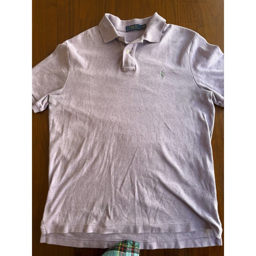 Polo Ralph Lauren Men's Classic Fit Polo Shirt in Heather Purple